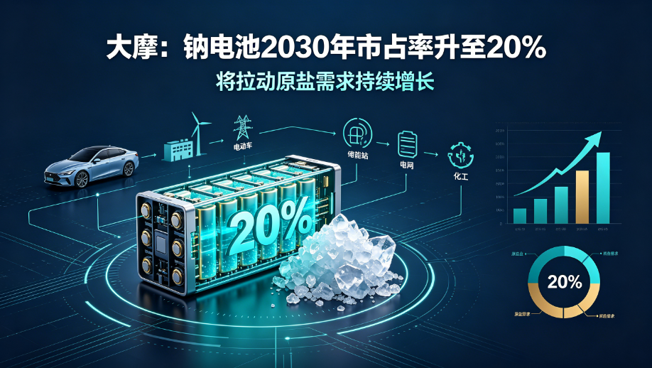 随着市场对低成本储能技术的兴趣日益浓厚，钠离子电池（SIB）正逐步走出早期的试点阶段，作为其核心原材料的钠盐也成为市场关