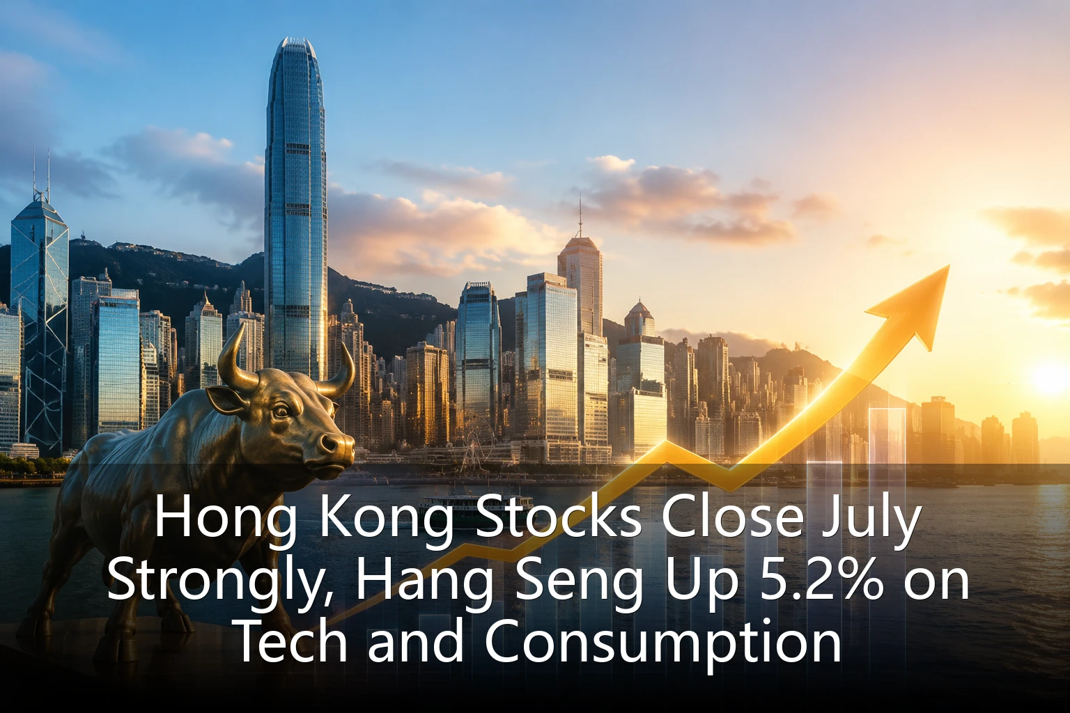Hong Kong Stocks Close July Strongly, Hang Seng Up 5.2% on Tech and Consumption