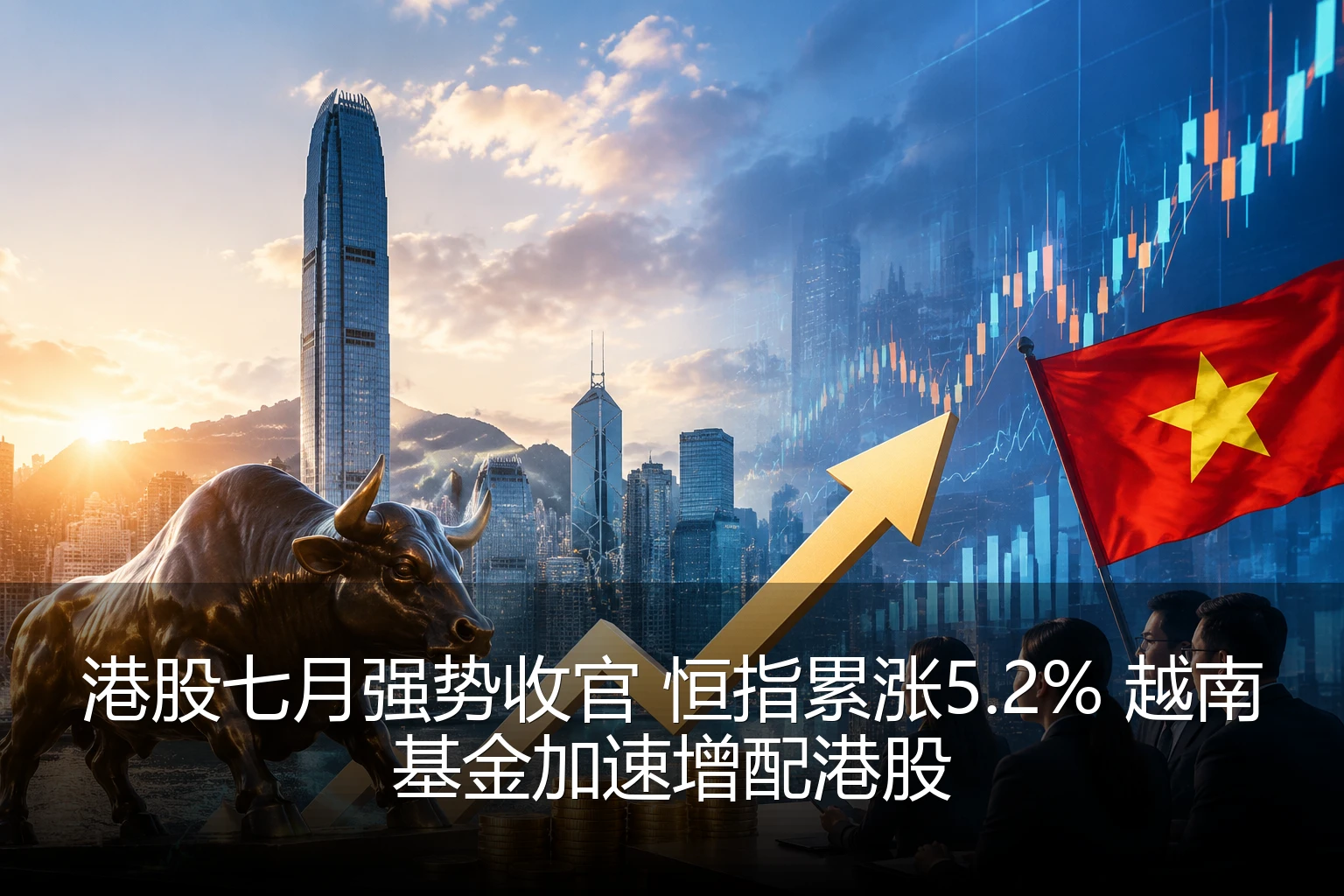 港股七月强势收官 恒指累涨5.2% 越南基金加速增配港股