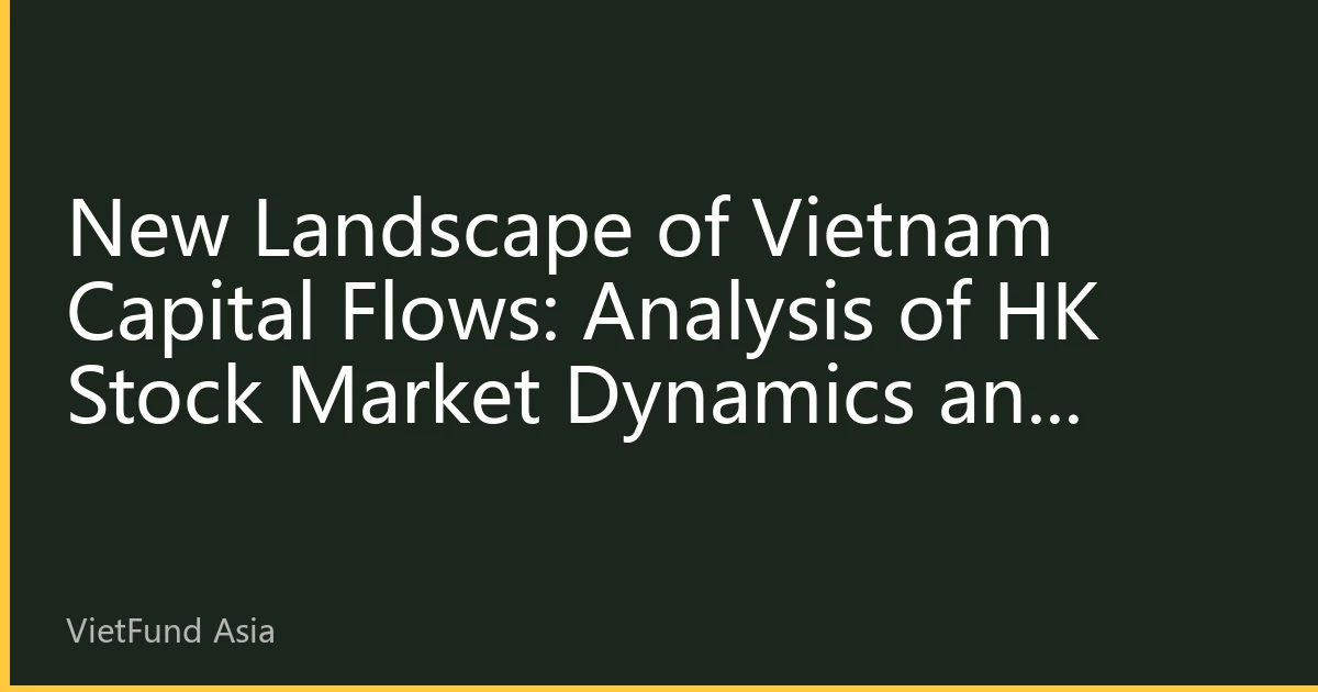 New Landscape of Vietnam Capital Flows: Analysis of HK Stock Market Dynamics and Investment Strategies for August 2026